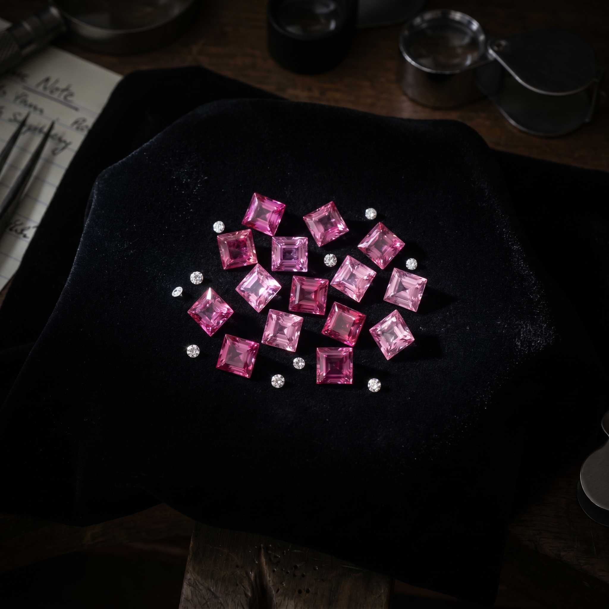 Pink sapphires